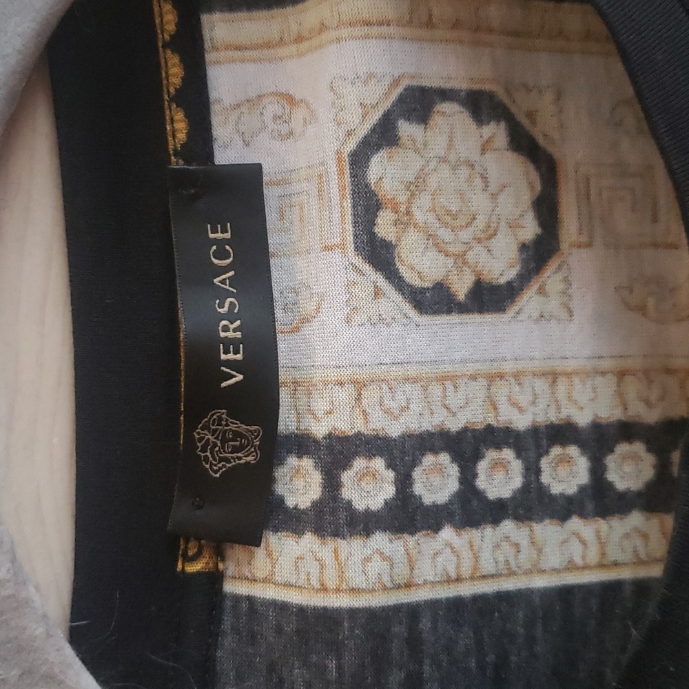 Versace pullover silk blouse